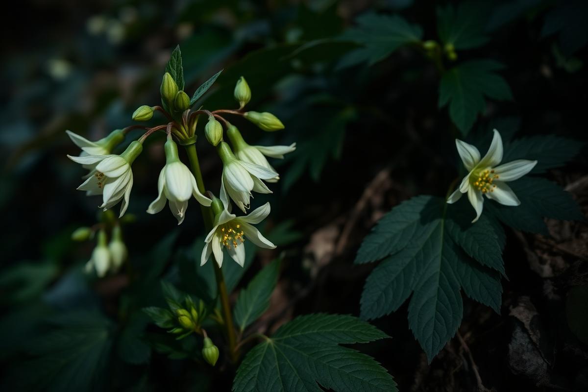 Hellebore in mountain shade — powerful and potentially toxic.