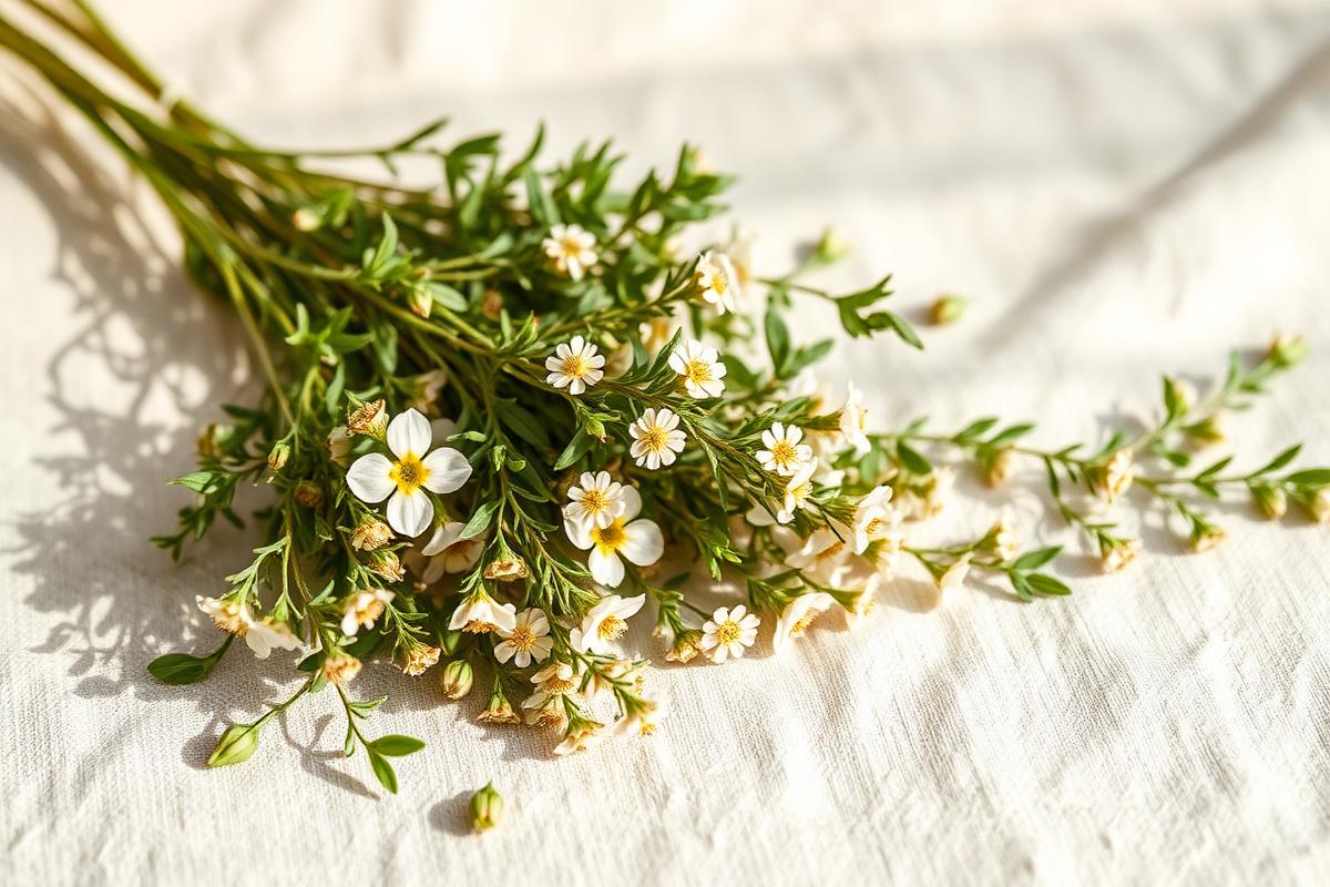 Greek oregano, kin to dittany in the genus Origanum.