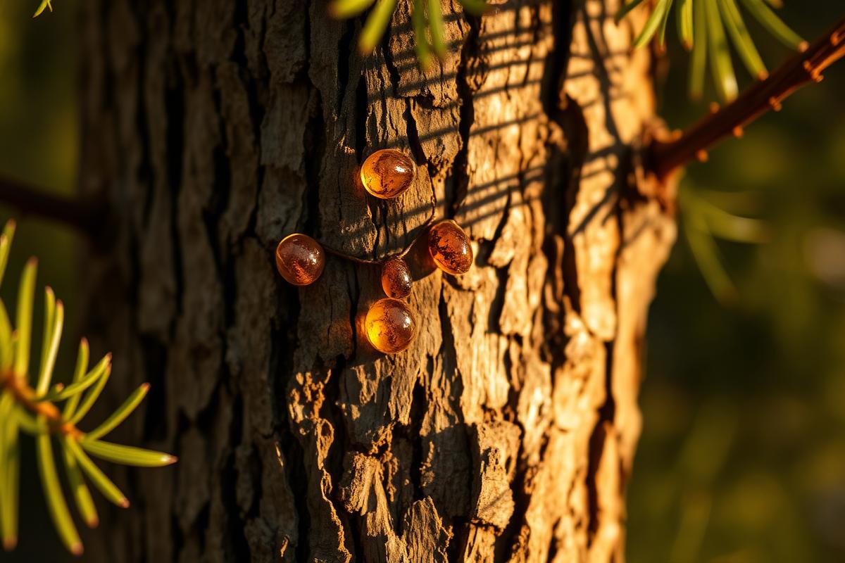 Pine resin — gathered on Crete and Mount Ida since antiquity.